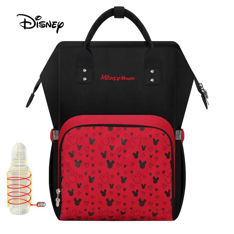 Сумка для подгузников disney, Usb, большая емкость, для мам, для мам, рюкзак для подгузников, органайзер для подгузников, для девочек, для мам, Влажные Сумки, прогулочная коляска - Цвет: BB0018