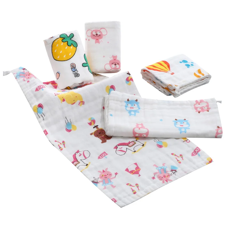 

Baby Face Towel Muslin Gauze Cotton Baby Handkerchief Square Kids Towel Hand Wipe Cloth Infant Square Towel Wipe Cloth 25*50cm