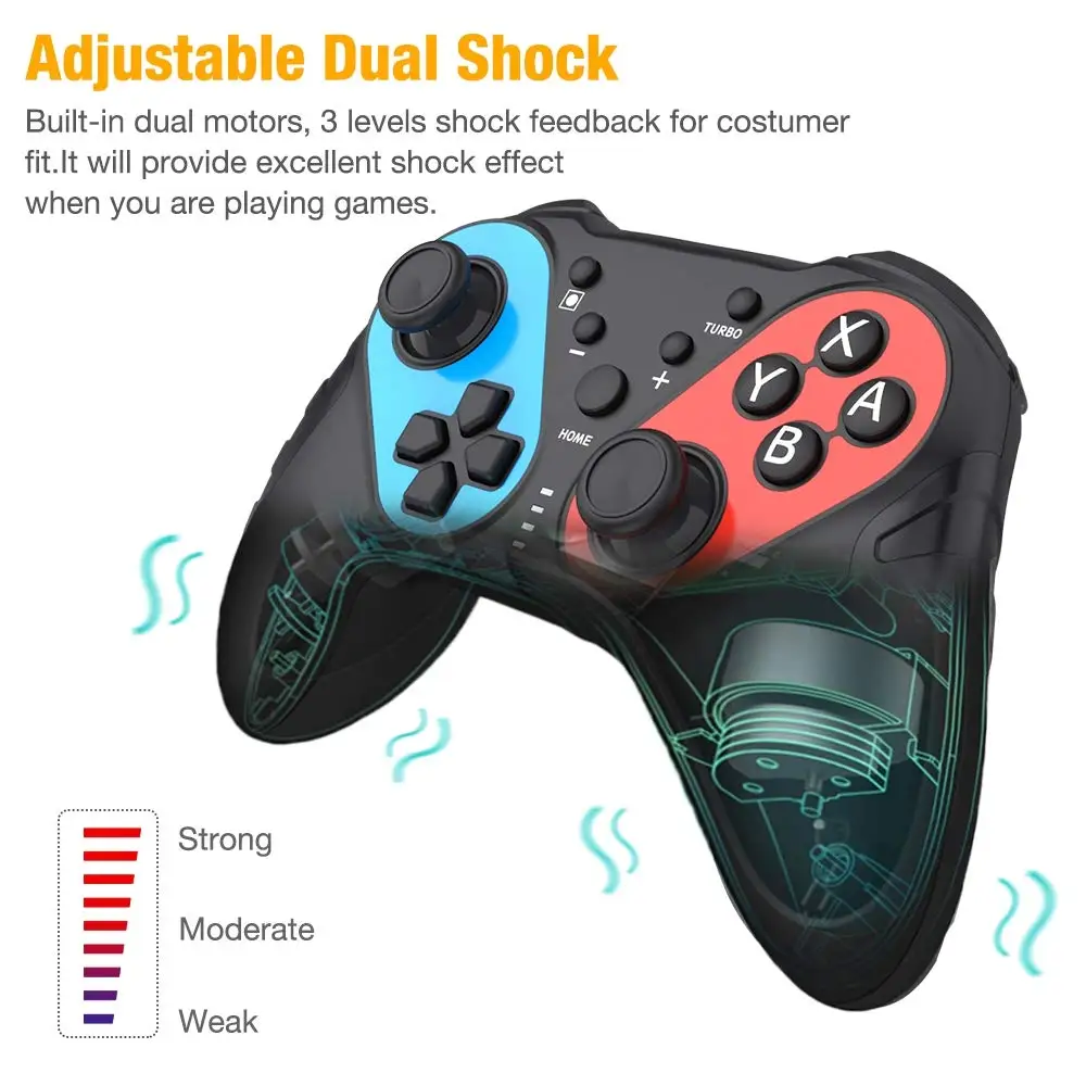 Геймпады для Switch Pro беспроводной проводной контроллер Bluetooth геймпад с функцией NFC