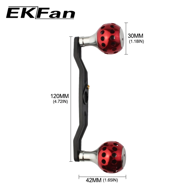 EKFan Высококачественная Рыболовная катушка с отверстием 120 мм 8*5 новая ручка для