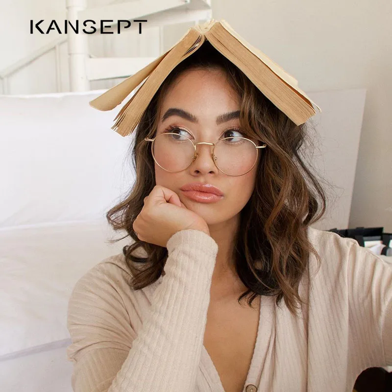 Металлические Женские Мужские Круглые ретро стиль оправы для женщин винтажные