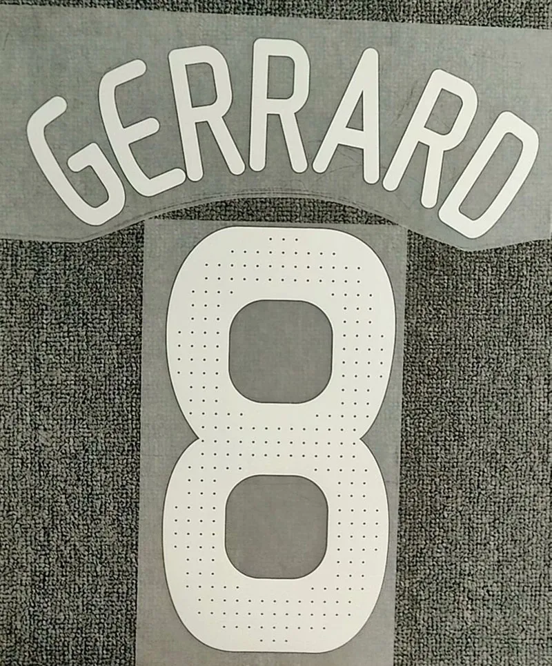 ПУ материал 2008 #8 Gerrard Nameset печать утюгом на тепловые патчи
