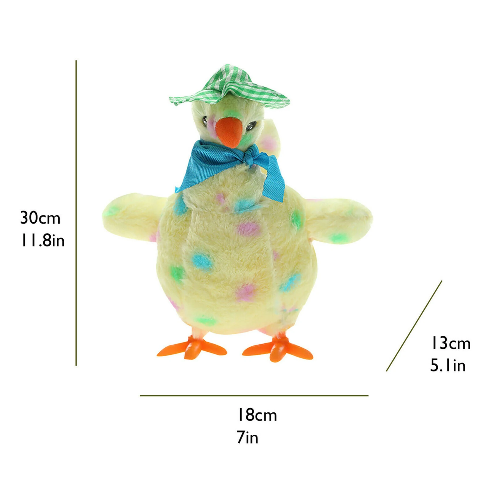 

Children Musical Cartoon Chicken Hen Laying Eggs Toy Singing Swinging Gifts Doll