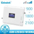Усилитель сотового сигнала Lintratek, 2G 3G 4G GSM трехполосный 900 DCS 1800 WCDMA 2100
