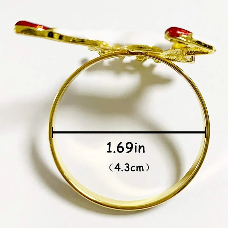 

Christmas Napkin Rings Set of 6, Delicate Napkin Holder Rings Table Decorations for Wedding Banquet Birthday Party Decor