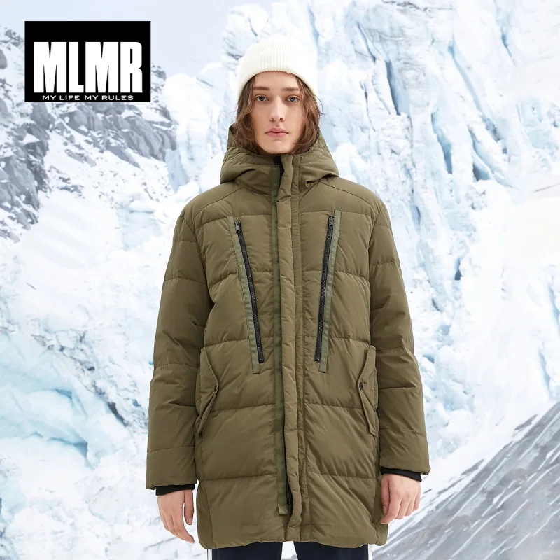 JackJones Для мужчин зимняя куртка средней длины теплая куртка-пуховик 218412523 | Мужская