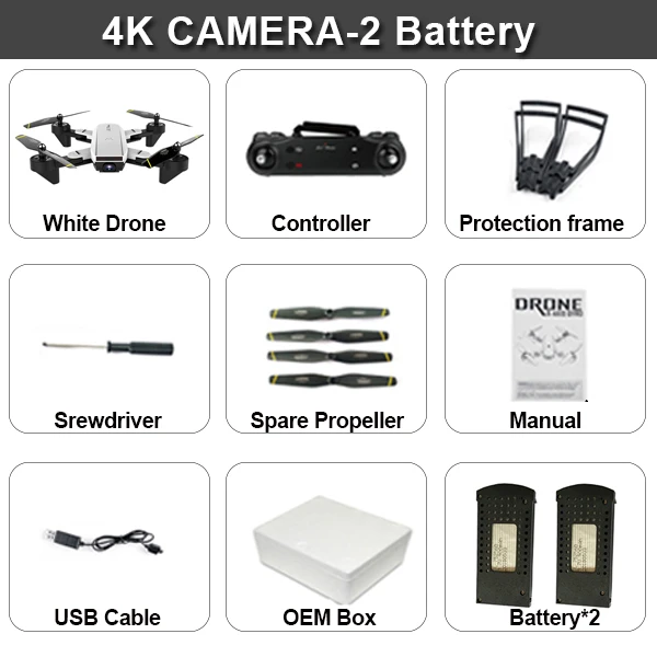 4K White 2B SG700D 4K Квадрокоптер Дрон Дроны с камерой Hd мини Дрон Rc вертолет игрушки профессиональный Дрон Com камера Квадрокоптер гоночный - Цвет: 4K White 2B