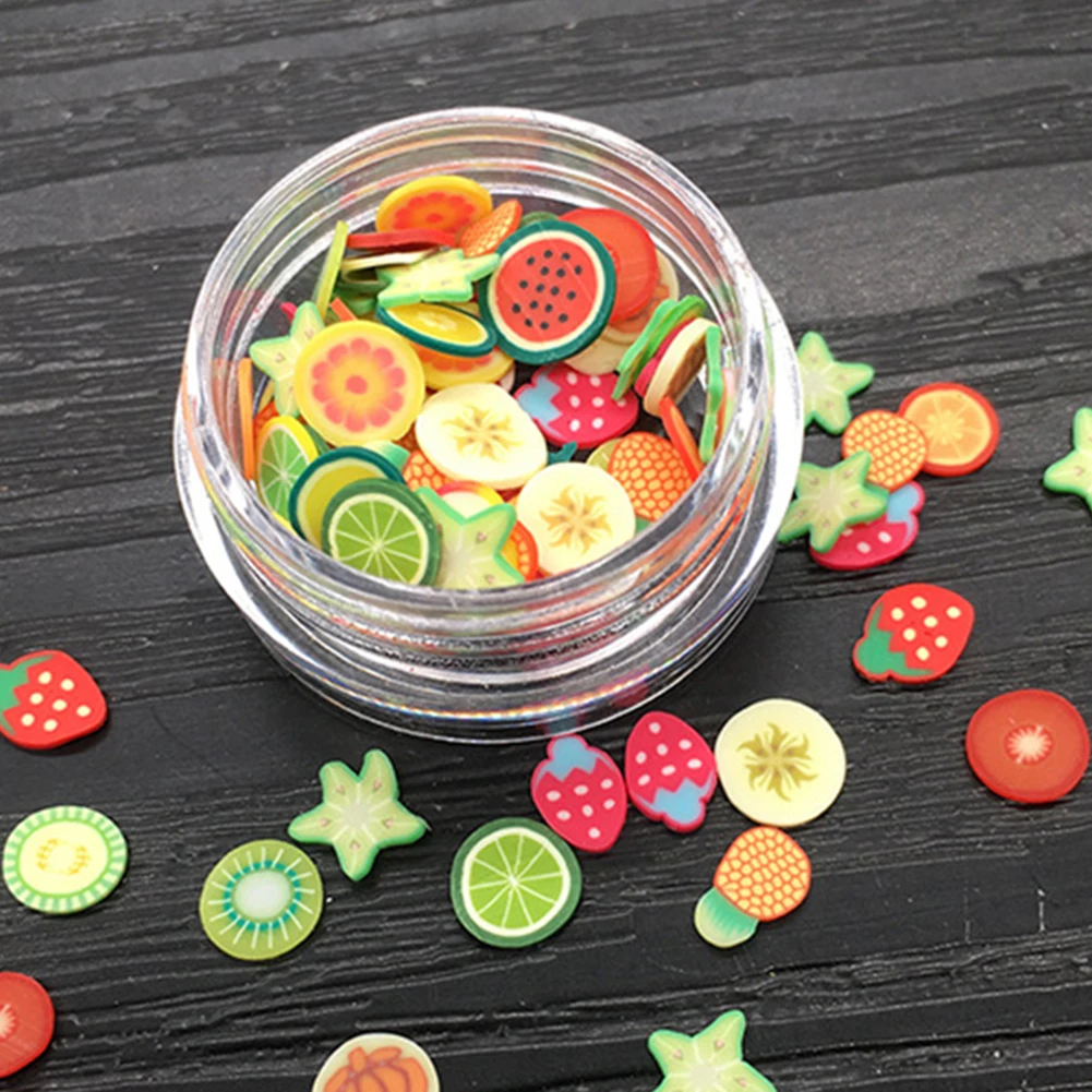 Полимерная глина 3D для дизайна ногтей фрукты ломтик цветок Лепесток Любовь