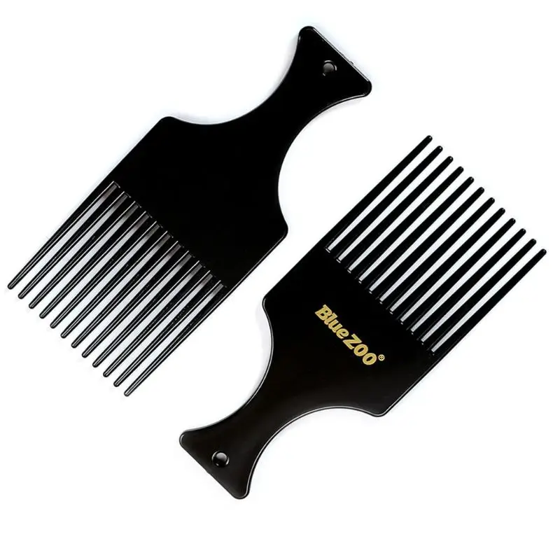 Мужская винтажная расческа для волос с широким зубом вьющихся Ретро стиль масло
