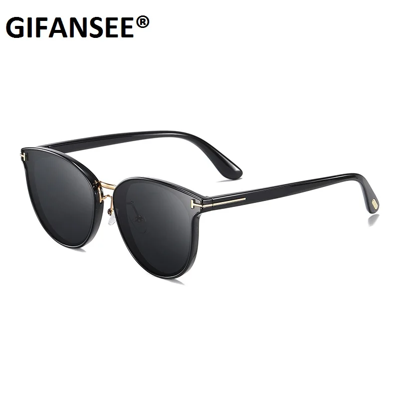 Очки солнцезащитные GIFANSEE женские круглые Роскошные Модные Винтажные брендовые