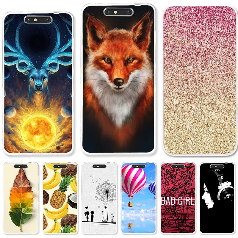 

Soft TPU Case For ZTE Blade V8 Cases Silicone Cover For ZTE Blade V8 5.2 inch Flexible DIY Painted Protective Silicon Covers Bag