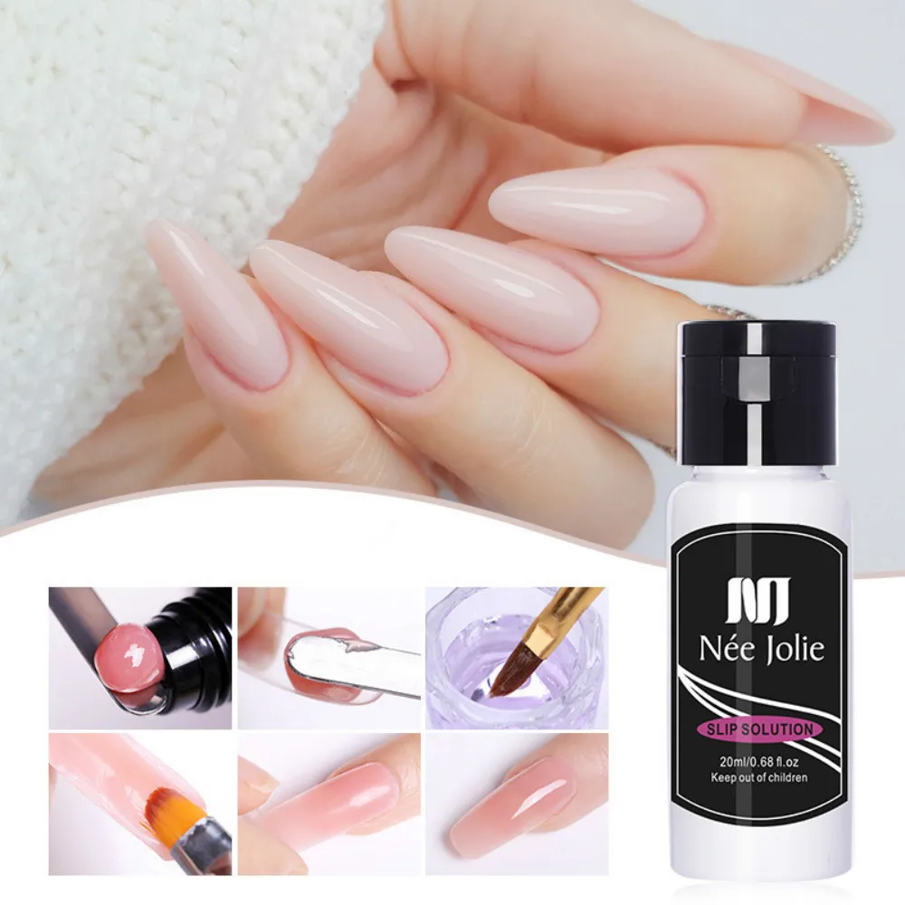 

1bottle 20ml Poly Polish Gel Liquid Slip Solution Nail Quick Builder Gel Nails Permanent Clear Acrylic Nail Art Extension Gel