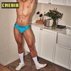 Трусы-бикини мужские с заниженной талией, хлопковое пикантное нижнее белье для геев, подарок BS3101, 2021