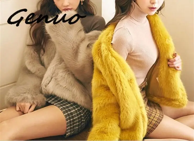 Women Winter Jackets Coats 2020 Thicken Warm Faux Fur Coat Outerwear Casual Shaggy Fake Fur Jacket Female Cozy Long Overcoats