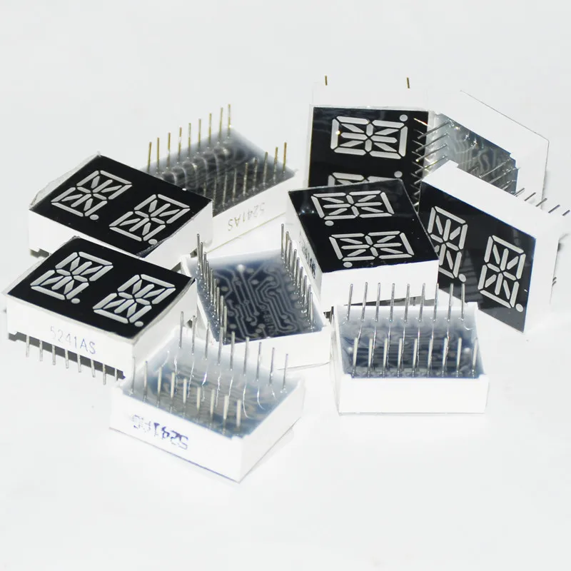 10pcs 0.54Inch 14segments LED Display Module Tube 2Blocks 2Bits 2Characters 2Digits 0.54" Letters RED 14 Segment Anode | Электронные