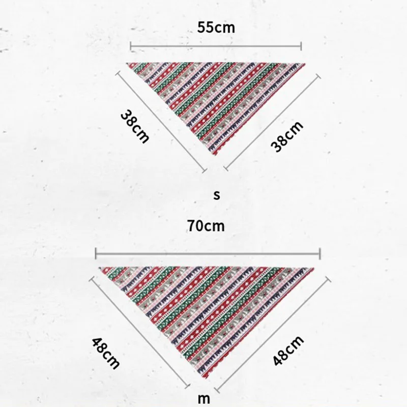 Рождественские банданы для собак треугольная ткань маленьких средних и больших