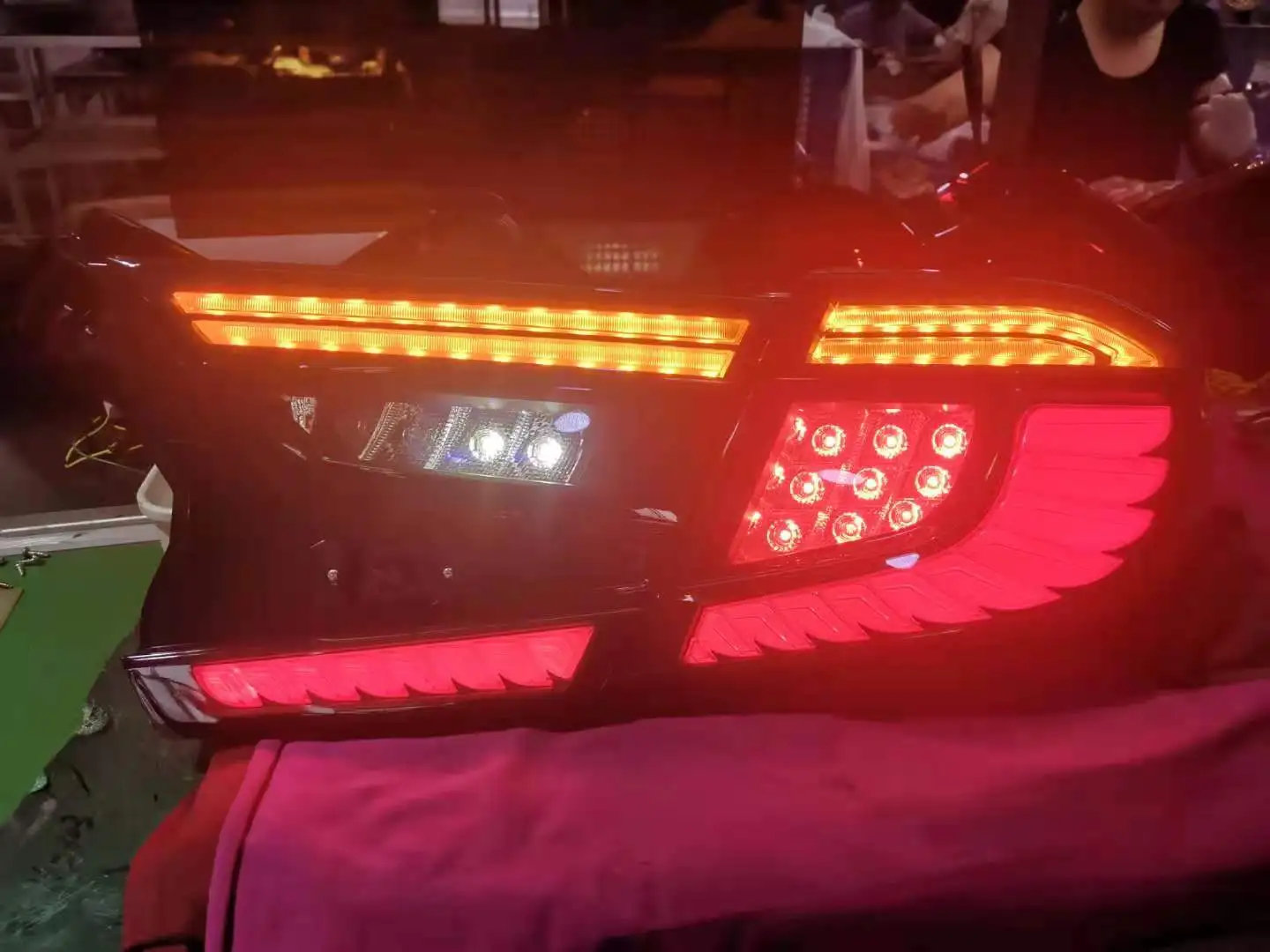 

Заводское производство Honda Accord светодиодный ные задние фонари Полный светодиод анимация ходовой сигнал обратный тормоз на 2018 и выше