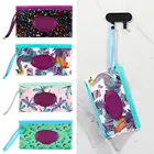 Удобный милый чехол-книжка, портативный чехол с защелкой и ремешком для переноски, аксессуары для коляски, косметичка, тканевая коробка, хорошая сумка для влажных салфеток