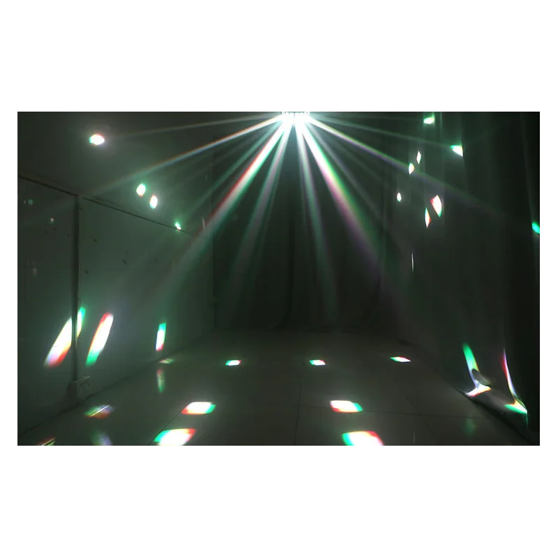 New Arrived LED Double-Layer Butterfly Light With Laser Effect DMX Control For Disco Dj Pub Wedding Party Stage | Лампы и освещение