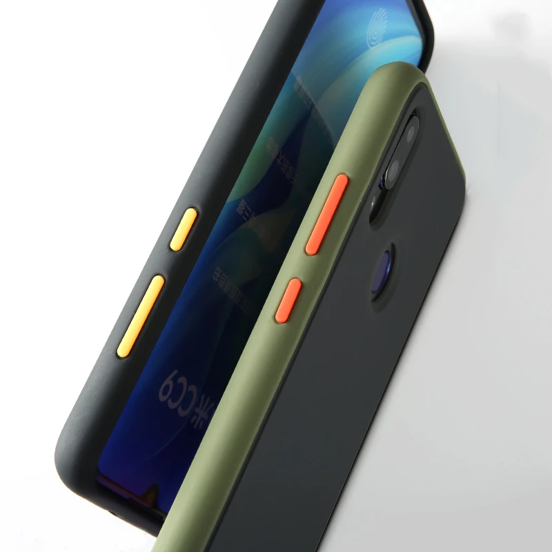 Splicing Case for Xiaomi Note 10 9A3 Lite CC9 CC9E 9T Pro Shockproof Armor Box Redmi 8 8t 7 6 K20 7A 8A Matte Cover |