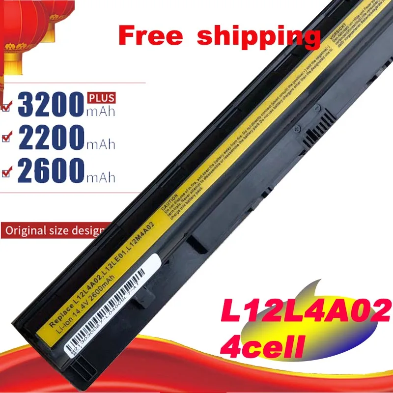 Аккумулятор L12M4E01 для Lenovo L12L4A02 L12L4E01 L12M4A02 L12S4A02 L12S4E01|Аккумуляторы ноутбуков| |