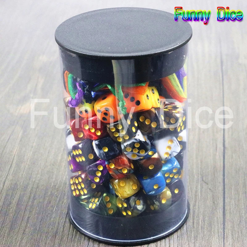 Лучшее предложение! 100 шт 12 мм D6 игральные кости играя в матрицу со стандартной