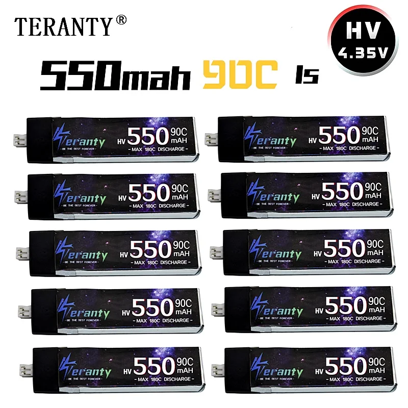1S 3,8 V 550mAh 4,35 V 90C/180C LiHV Lipo батарея с разъемом PH2.0 для UK65 US65 Happymodel Mobula7Snapper BetaFPV 65S Дрон