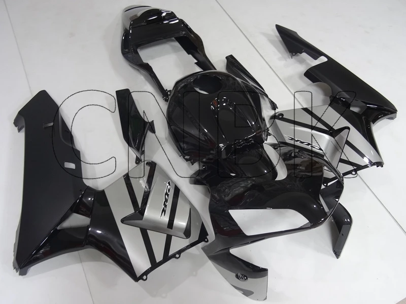 Обтекатели Fireblade 2005 CBR 1000RR 04 черные серебристые обтекатели Abs 1000 RR 2004
