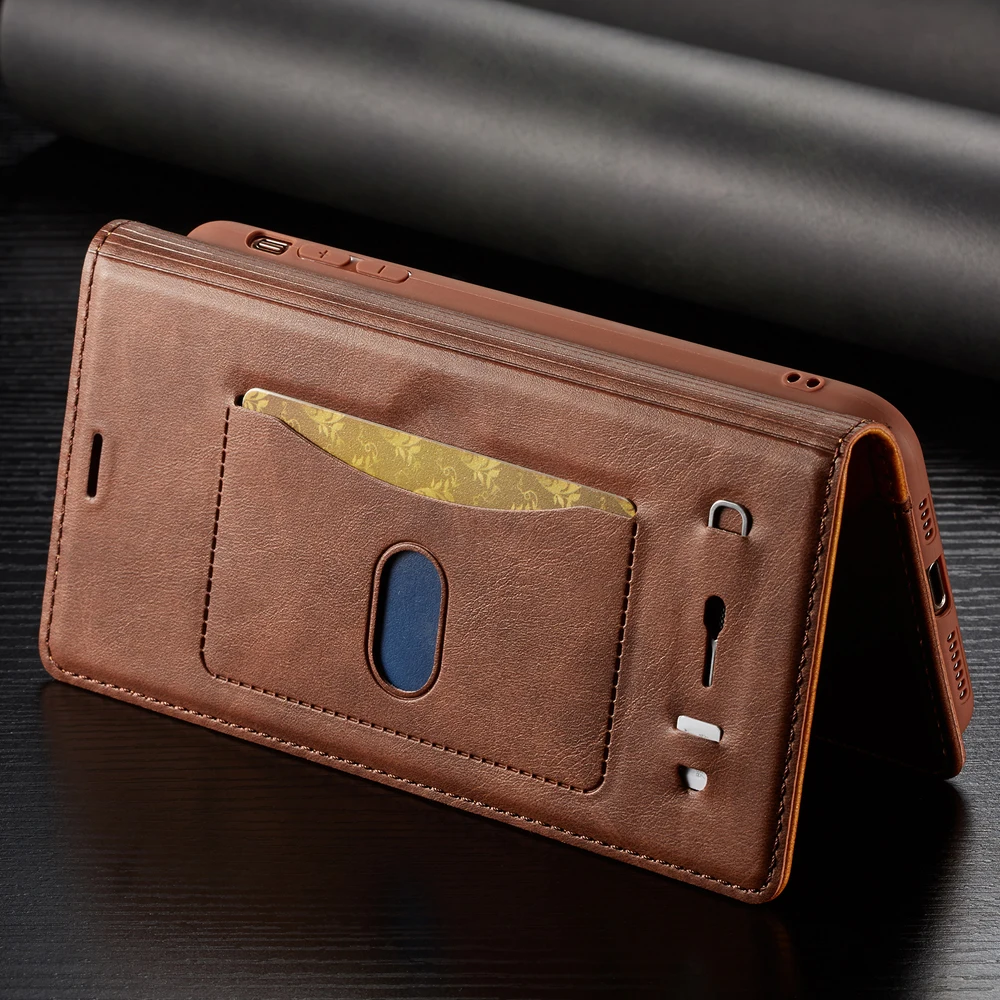 Ретро Магнитный флип-чехол для телефона iPhone 11 Pro X XR XS Max 7 8 6S 6 Plus роскошный кожаный