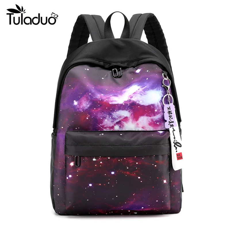 Популярный женский холщовый рюкзак карамельных цветов водонепроницаемая