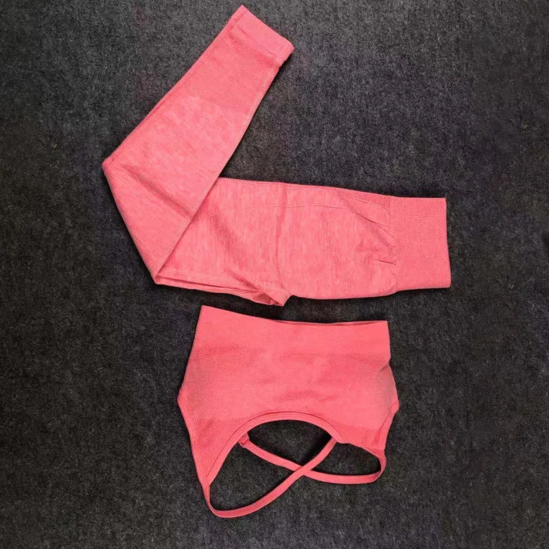 

Fitness 2PCS Seamless Yoga Set Stretchy Sport Sexy Padded Bra High Waist Leggings Workout Clothes For Women Sportwear Women Set