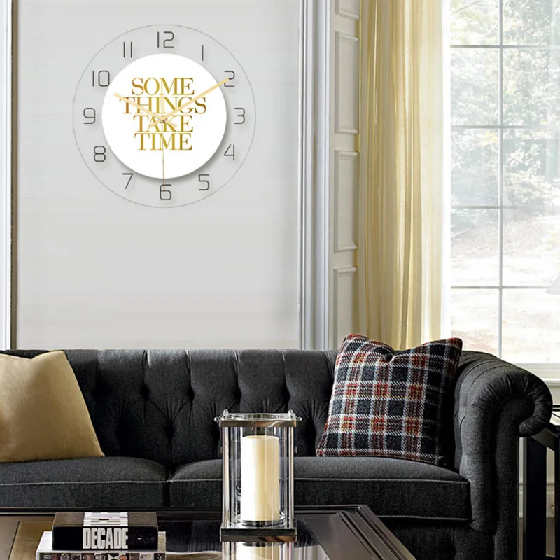 3D цифровые настенные часы 12 дюймов декоративные современные большие бесшумные