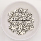 (50 шт.лот) Подвеска из цинкового сплава тибетского серебра в европейском стиле Тай Чи Размер 13x10 мм ZN49832B