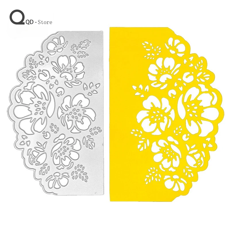 

Scrapbook Cutting Dies DIY Carbon Steel Children's Puzzle Embossed Cutting Peony Lace Metal Cutting Dies New 2021 Stamps Dies