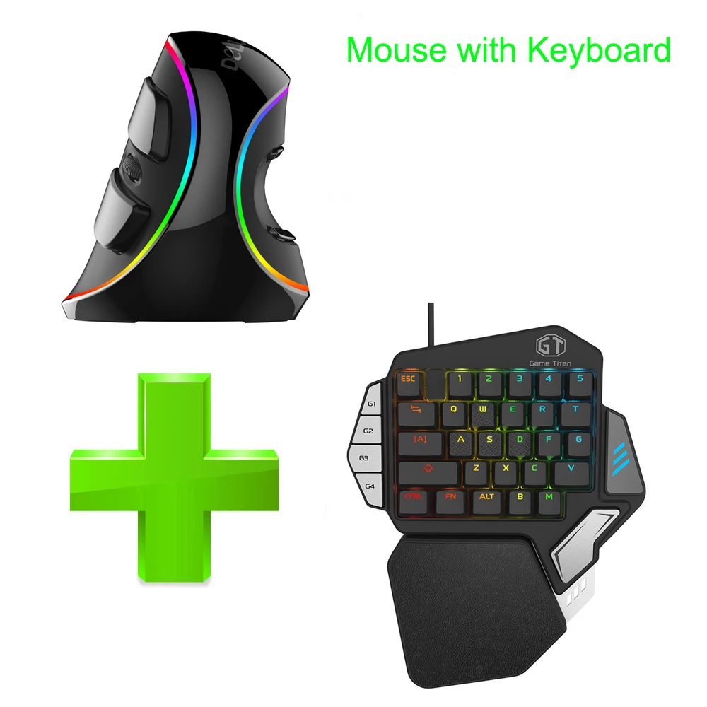 Delux Gamer Gaming T9X механическая клавиатура мышь комбинированная профессиональная Одноручная проводная клавиатура с M618 Plus RGB вертикальная мышь