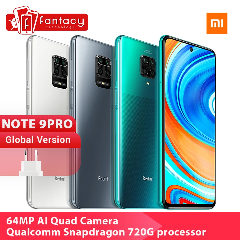 Смартфон Xiaomi Redmi Note 9 Pro 6 67'' 6+128 ГБ восьмиядерный процессор Snapdragon 720G аккумулятор