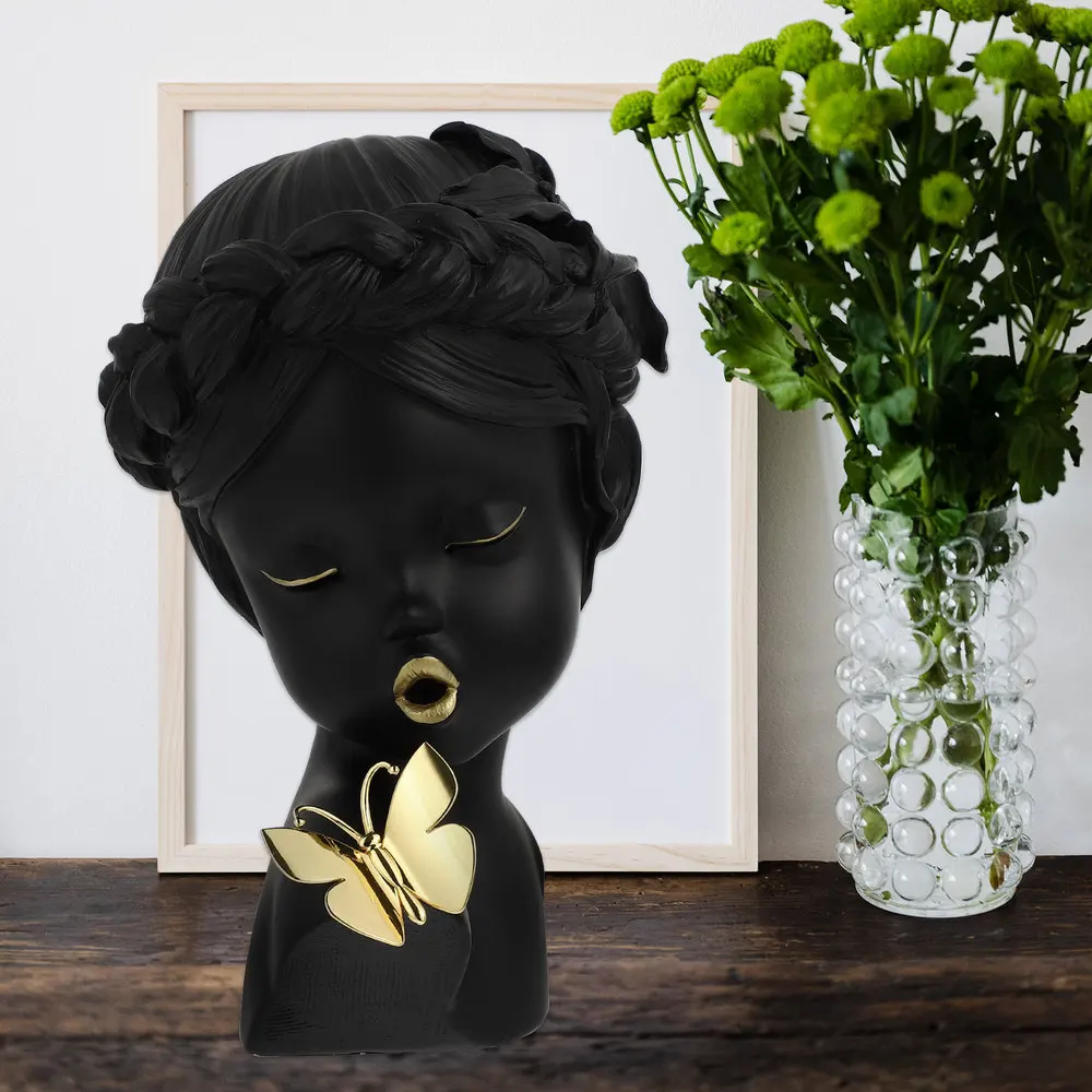 

1 Pc Sculpture Adornment Lovely Statue Adornment Resin Sculpture Home Decoration