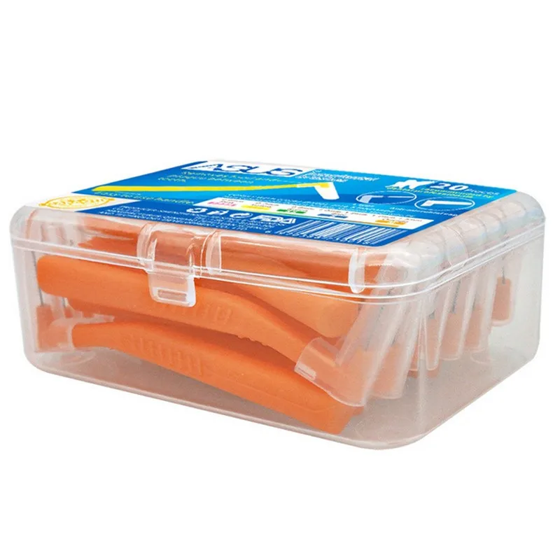 L Форма пуш-ап-межзубная щетка 20 шт./кор. Уход за полостью рта Отбеливание Зубов