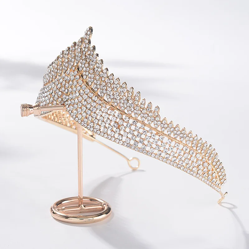 Свадебный ободок для волос в Корейском стиле роскошные тиары ретро королевской
