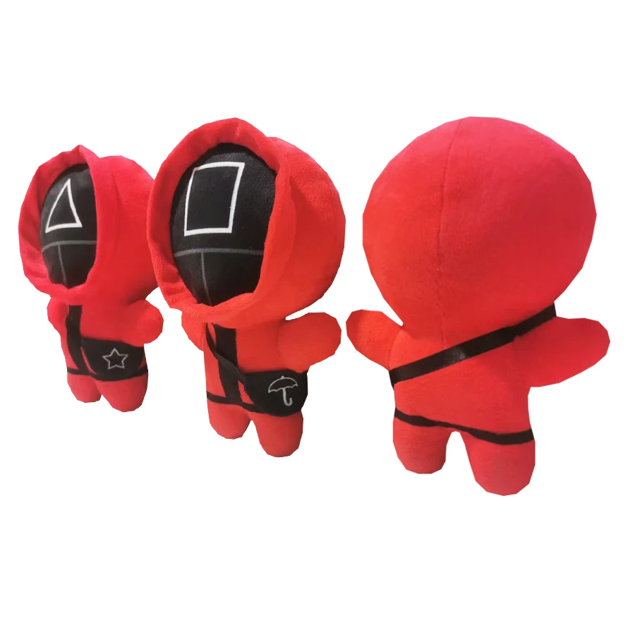 

Squid Game 20cm Plush Toy Kawaii Peluche Anime Figure Plush Filling Dolls Korean Games Cartoon Character Toys Children's Gifts