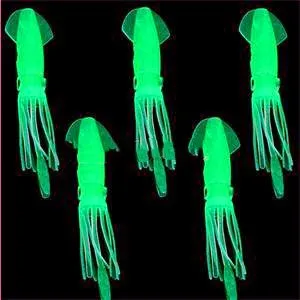 Large Luminous Squid Soft Fish Baits 105mm Silicone Sea Fishing Lure Fake Lures Pesca Tackle Set Hot Sale | Спорт и развлечения
