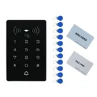 RFID-карта доступа, Автономная, сенсорная клавиатура, идентификационная карта, 2000, поддержка пользователя, 12 В постоянного тока, 24 В, в комплекте 2 материнских карты, 10 бирок