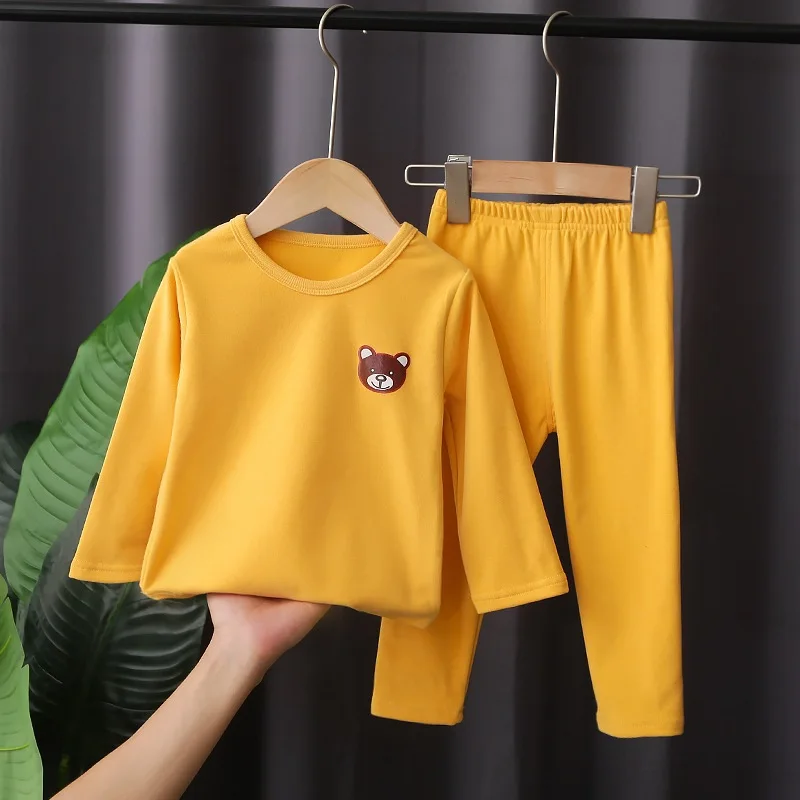 

Comfortable soft Children's home wear Long sleeve two-piece suit Children's pajamas set Boys cotton children's clothing pajamas