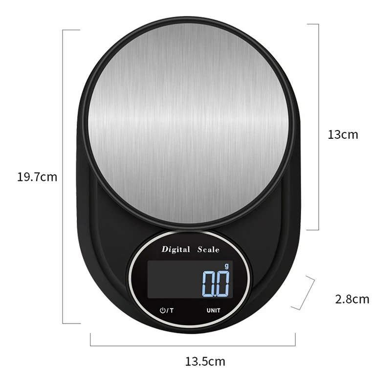 

Food Scale Digital Kitchen Scale Weight Grams and Oz Coffee Scale for Cooking Baking