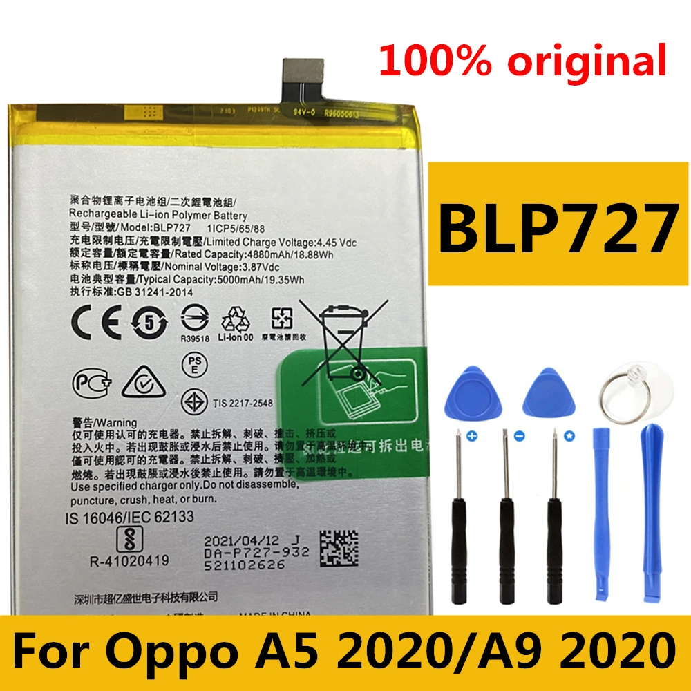 

BLP713 BLP731 BLP741 BLP683 BLP729 BLP727 BLP749 Battery For Oppo Realme 3 5 5i C2 X Lite Q X2 XT A7X 2 X3 X7 X50 Pro A5 A9 2020