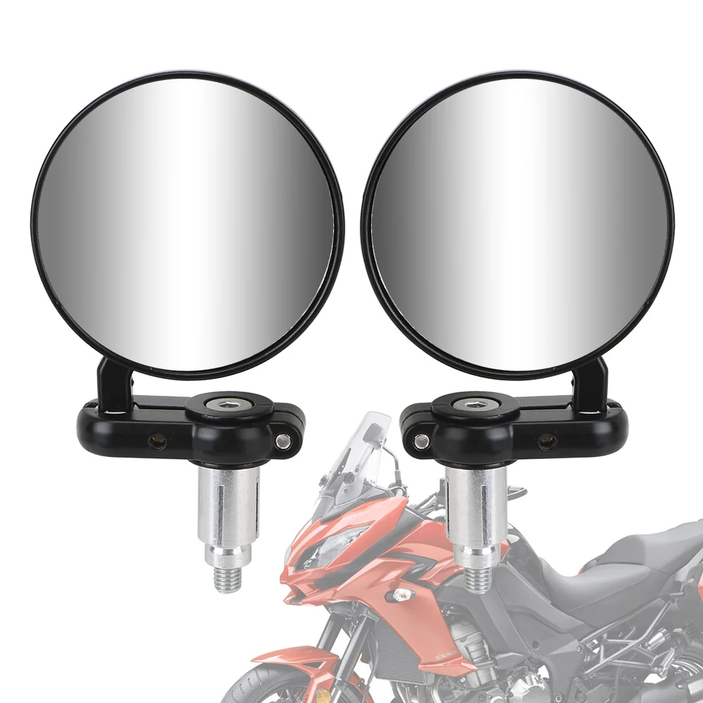 

Motorbike Accessories Rearview Side Mirror Motorcycle Mirrors Handle Bar End Mounting 22mm Universal 2pcs