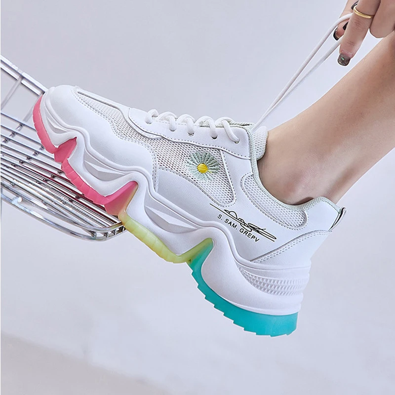 Женские кроссовки для бега Xiaying Smile осенние спортивные размера плюс 35 40 2020|Беговая