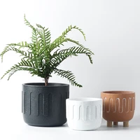 nordic cement flower pot simple green plant radish flower pot round sandstone creative potted plant high quality home furnishing