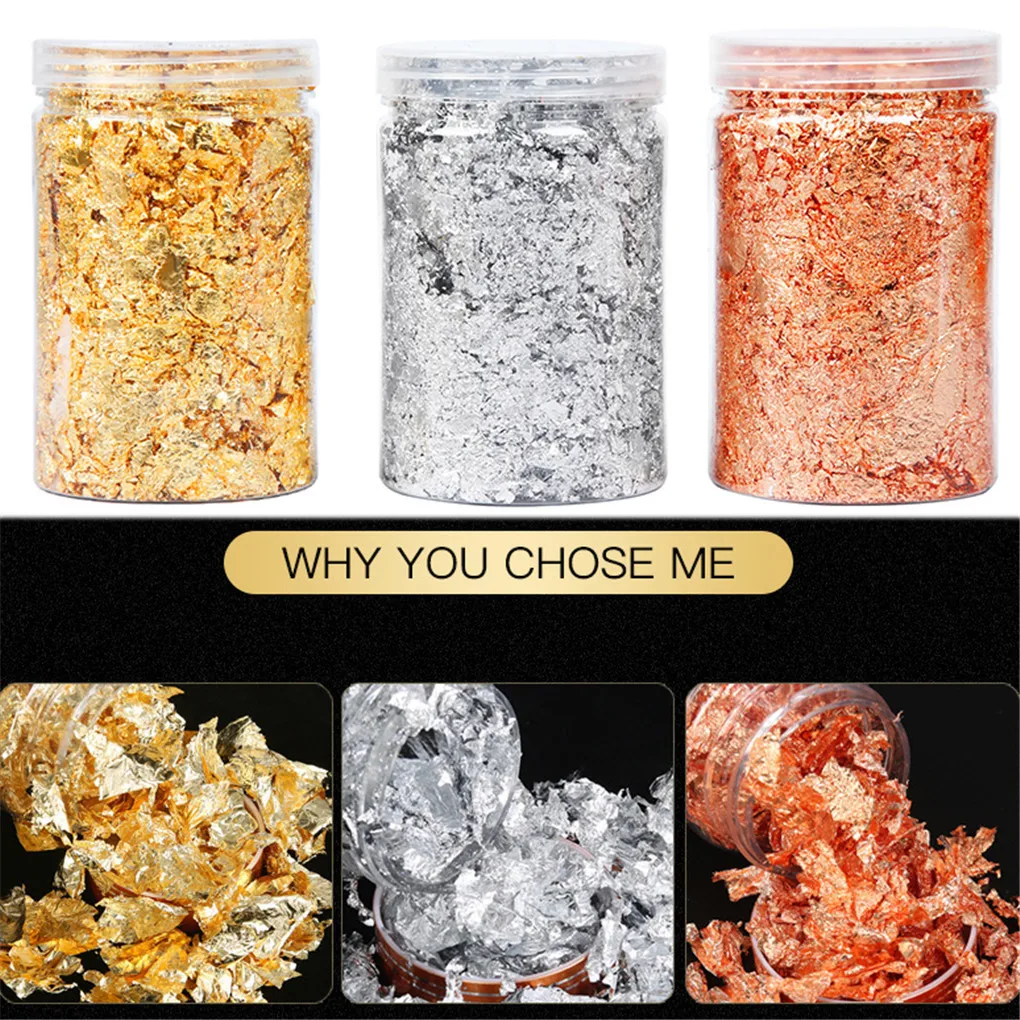 

10g DIY Foil Paper Decorative Gift Box Packing Baking Tool Gold Foil Paper Baking Decoration Handicraft Making Accessory