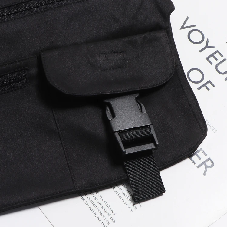 

2020 Black Cotton Fabric Waist Belts with Bag Women Shopping Street Phone Purse Waist Packs Adjustable Waist Belt Fanny Pack